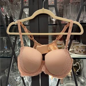 Lace Push-Up Bra - Peach